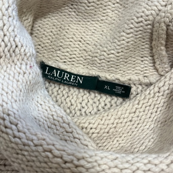 Ralph Lauren Cream knit Turtleneck - Picture 2 of 3